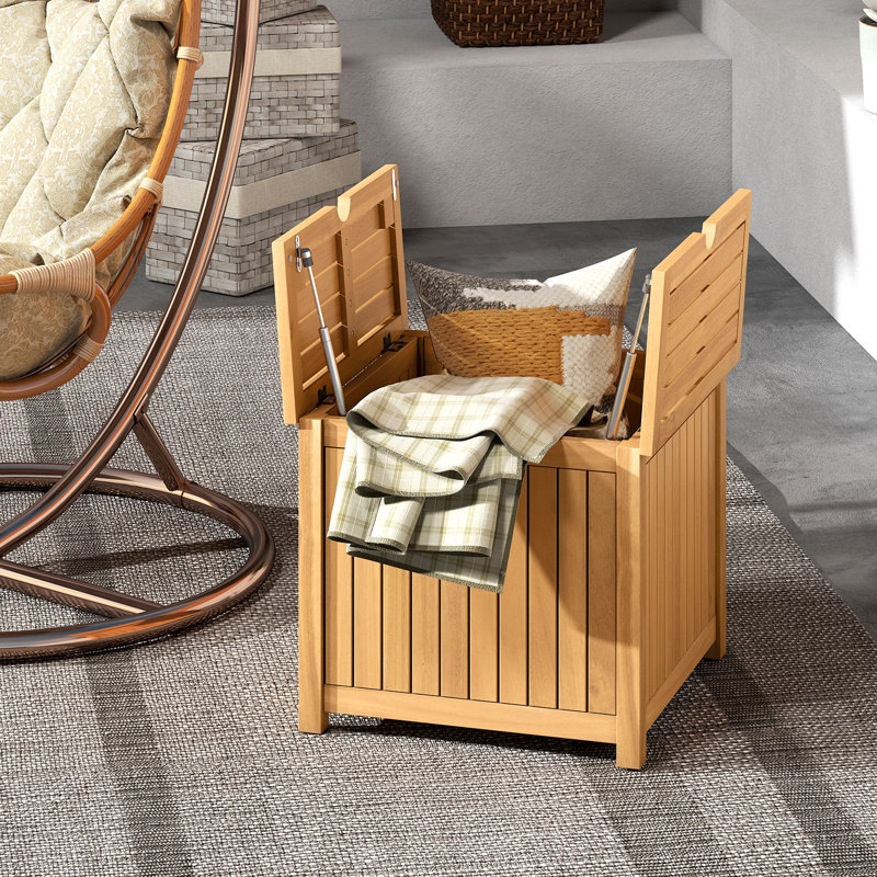  Table d'appoint 2 en 1 avec trou pour parasol de rangement et base amovible pour la cour arrière
