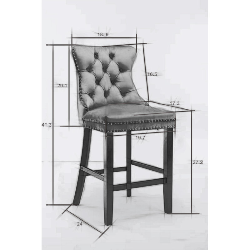 Tabouret Hydle, Noir