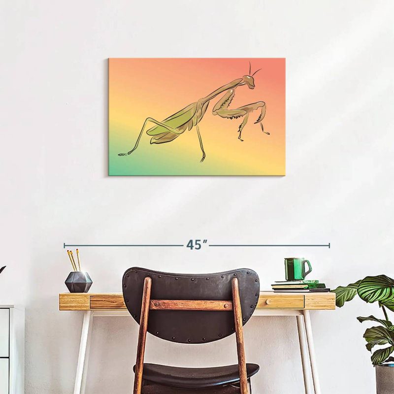 Outline Of Praying Mantis