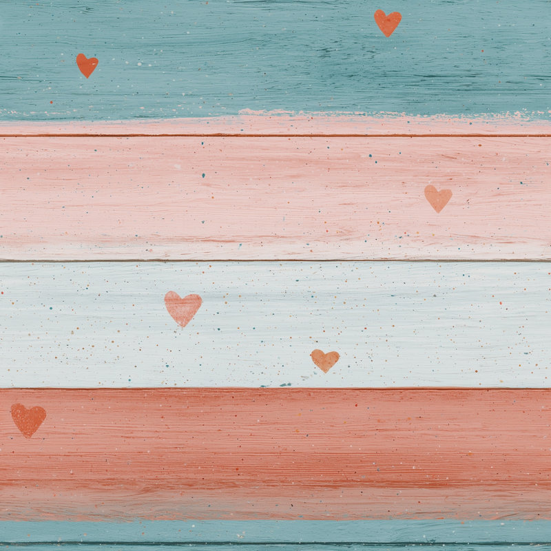 Papier peint rustique en bois, lames horizontales, bois peint, amovible, Textured Non-Pasted