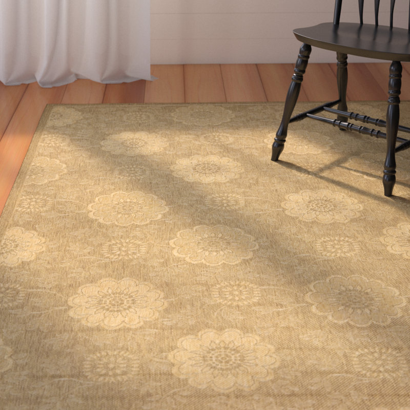 Herefordshire Performance Floral Indoor/Outdoor Area Rug, Rectangle 9' x 12'