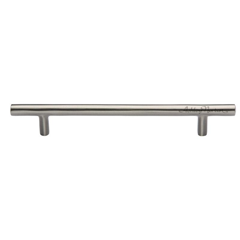 Modern Bar Cabinet Pull, Satin Nickel, 6"