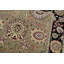 Tapis oriental brun / noir / ivoire en laine noué à la main Manchuria