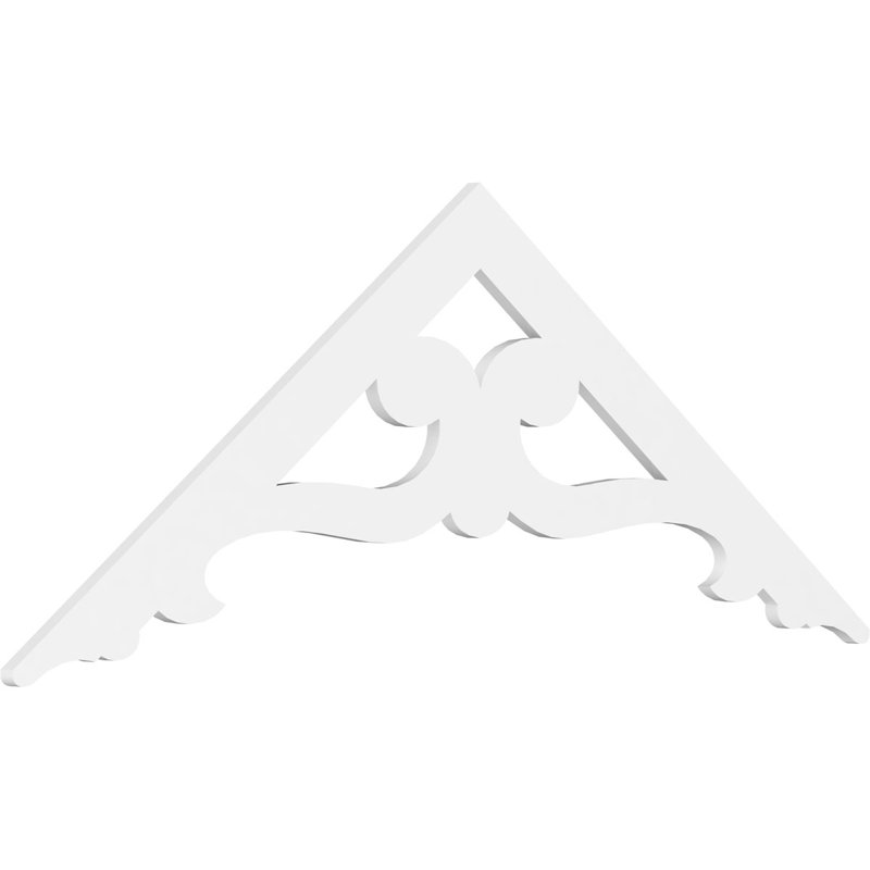Pignon en PVC de qualité architecturale Brontes, H 27 po x l 72 po x P 1 po, 9 / 12