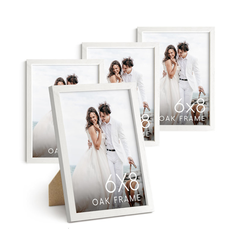  Cadre photo - ensemble de 4, Blanc