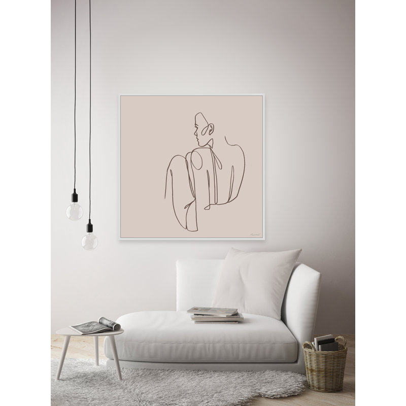 Below The Couch - Painting on Canvas, 45cm H x 45cm W x 3.81cm D