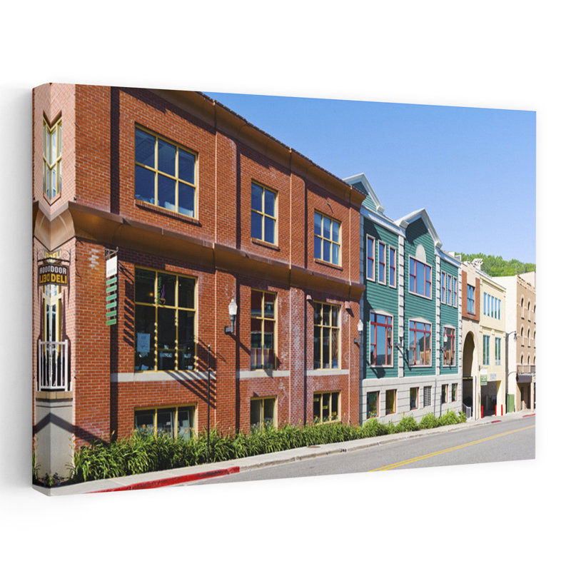 Buildings In A Town Park City Utah USA by Scott M. Tansey - Wrapped Canvas Print, 60.96 cm H x 91.44 cm W