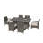 Cademon 6 - Person Wicker Patio Dining Set with Rectangular Table , Cushions Included-1050002851