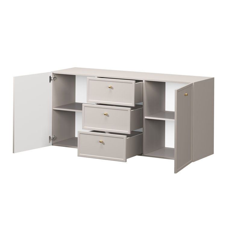 Bagga 150cm Sideboard, Cream/Beige/Gold