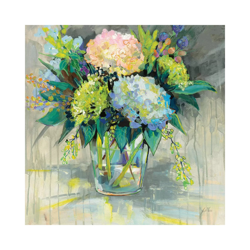 Hydrangeas from the Garden 1 Piece Wrapped Canvas Wall Art, 66.04 cm H x 66.04 cm W