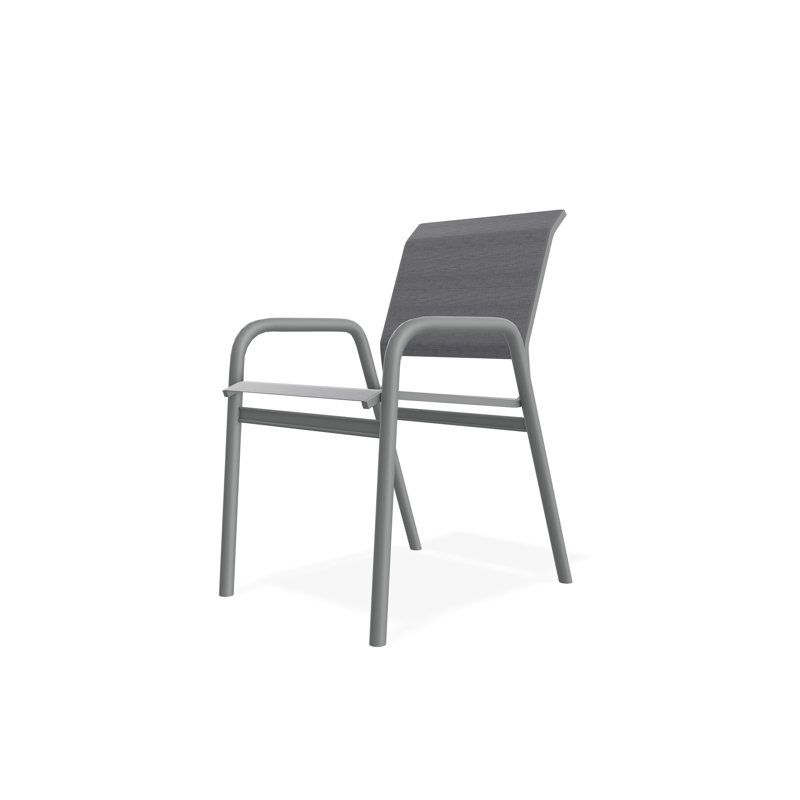 Chaise bistro Gardenella, Graphite, Étain Augustine