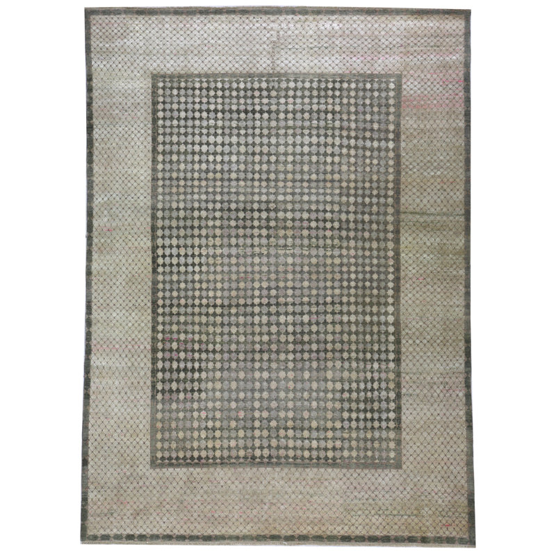 Gray Alchemy Traditional Wool Silk Blend Rug - 7'6" x 10'6"