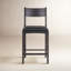Rooney Leather/wood Counter Stool