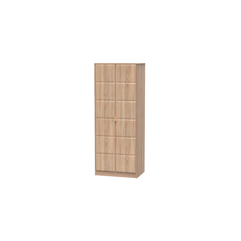 Suzon 2 Door Wardrobe, Natural