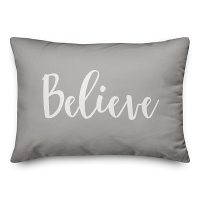 Housse et insert de coussin rectangulaire Believe