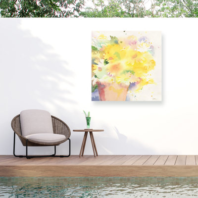 Toile d'extérieur Sheila Golden «The Yellow Mums»