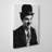 Charlie Chaplin Wrapped Canvas Print-19095162