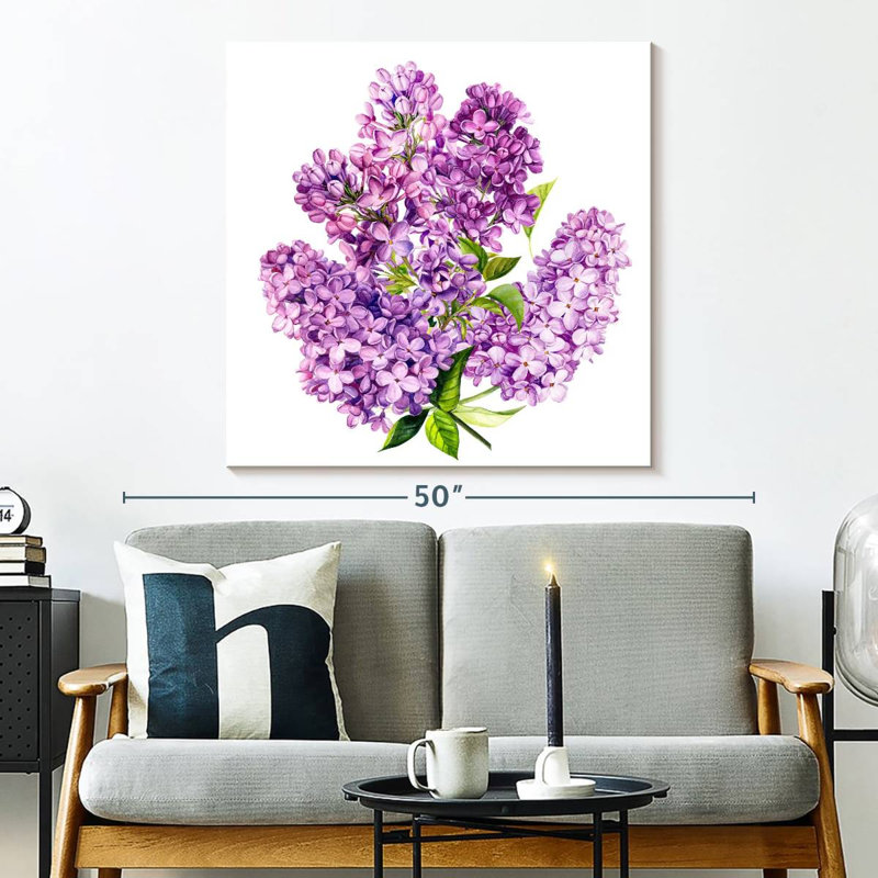 Lilac Cluster, 33" H x 33" W