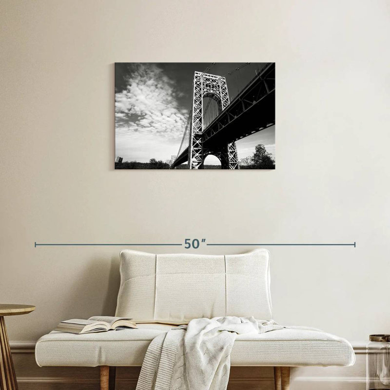 Lilie George Washington Bridge BW, 20" H x 30" W