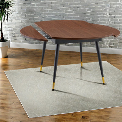Extendable Dining Tables (table only, no chairs, complete with top and legs), Walnut MDF Metal, Modern Kitchen Home
