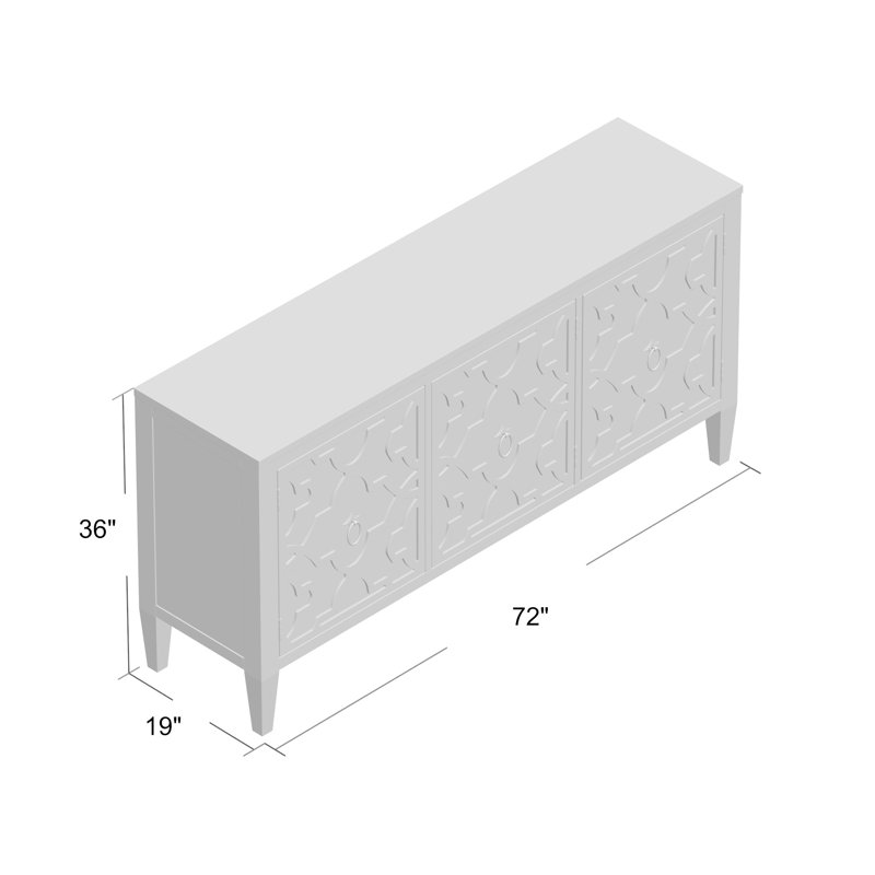 Melange 72'' W Credenza