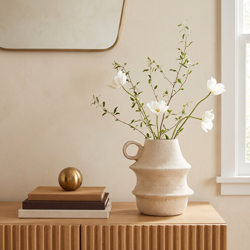Table Vase 1, 14.35" H x 12.05" W x 11.5" D
