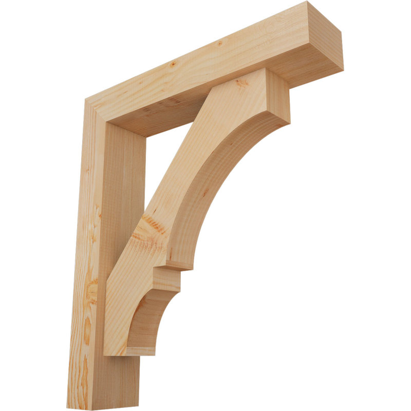 Support de bloc Balboa avec entretoise décalée, 30 x 26, Sapin Douglas de l 5 1/2 po (lisse)