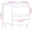40cm W Solid Wood Bedside Table