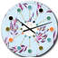Horloge murale moderne Mid-Century Bright Eucalyptus-40748189