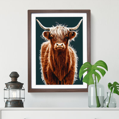 Charming Highland Cow - Wall Art
