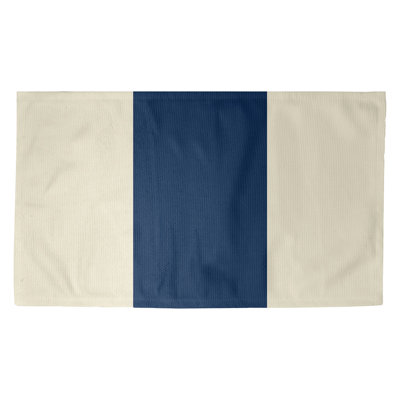 Tapis crème/bleu marine rayé Seattle