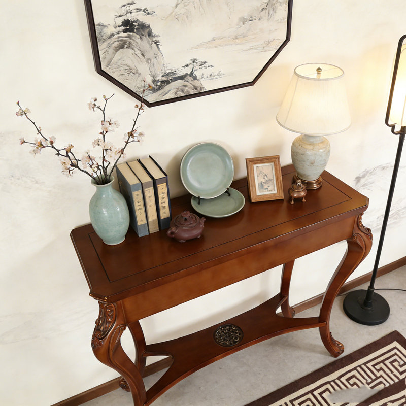 Elegant Two-Tier Entryway Hallway Table