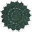 Tapis ovale en jute tissé à la machine de couleur vert chasseur-1151910651