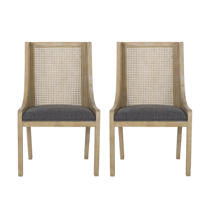 Chaise d'appoint Ireion Audri, Similicuir gris anthracite, Naturel
