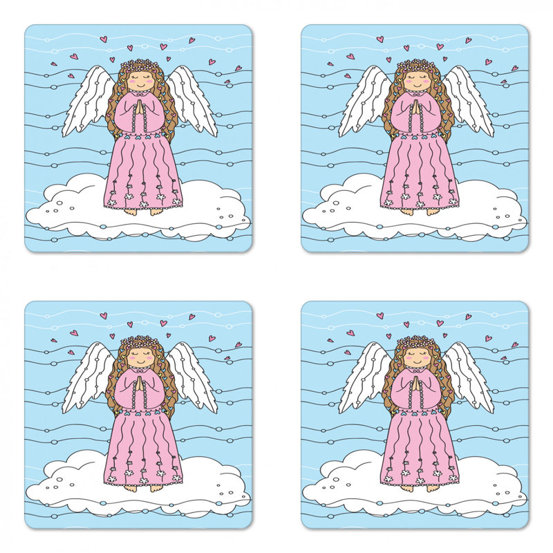 Sous-verre à ailes ange