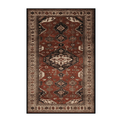 Tapis brun lavable à la machine