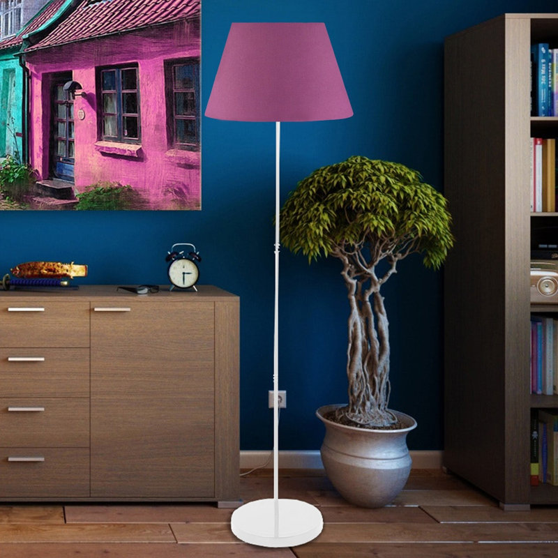 Lampe sur pied 56 po Jaemie, Mauve