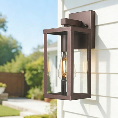 Anti-Rust Porch Light Outdoor, Weather Resistant Exterior Lighting Fixture For House,Porch, Patio, Garage, Entryway (Oil Rubbed Bronze,1 Pack)