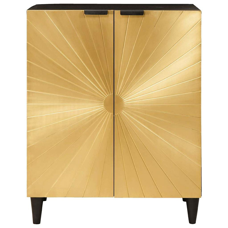 Solid Wood Rectangle Accent Cabinet