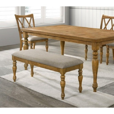 Banc de salle à manger en bois avec coussin, banc de style maison de campagne, entrée, cuisine