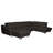 Natron Leather Corner U-form Sectional with Sleeping Function and Storage-2038222157-2038222156
