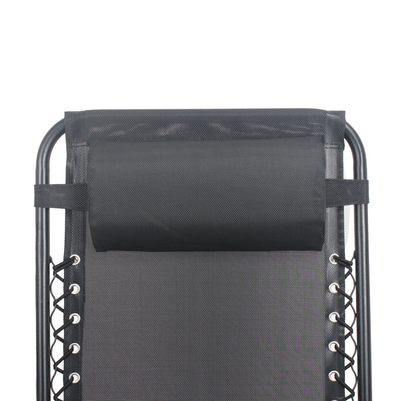 Méridienne de patio réglable à gravité zéro, structure en métal durable, design moderne pour la détente en plein air