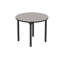 Table d'activité robuste à hauteur fixe, ronde 36 po, noyau en panneau de particules / moulure en T, structure noire-108057814