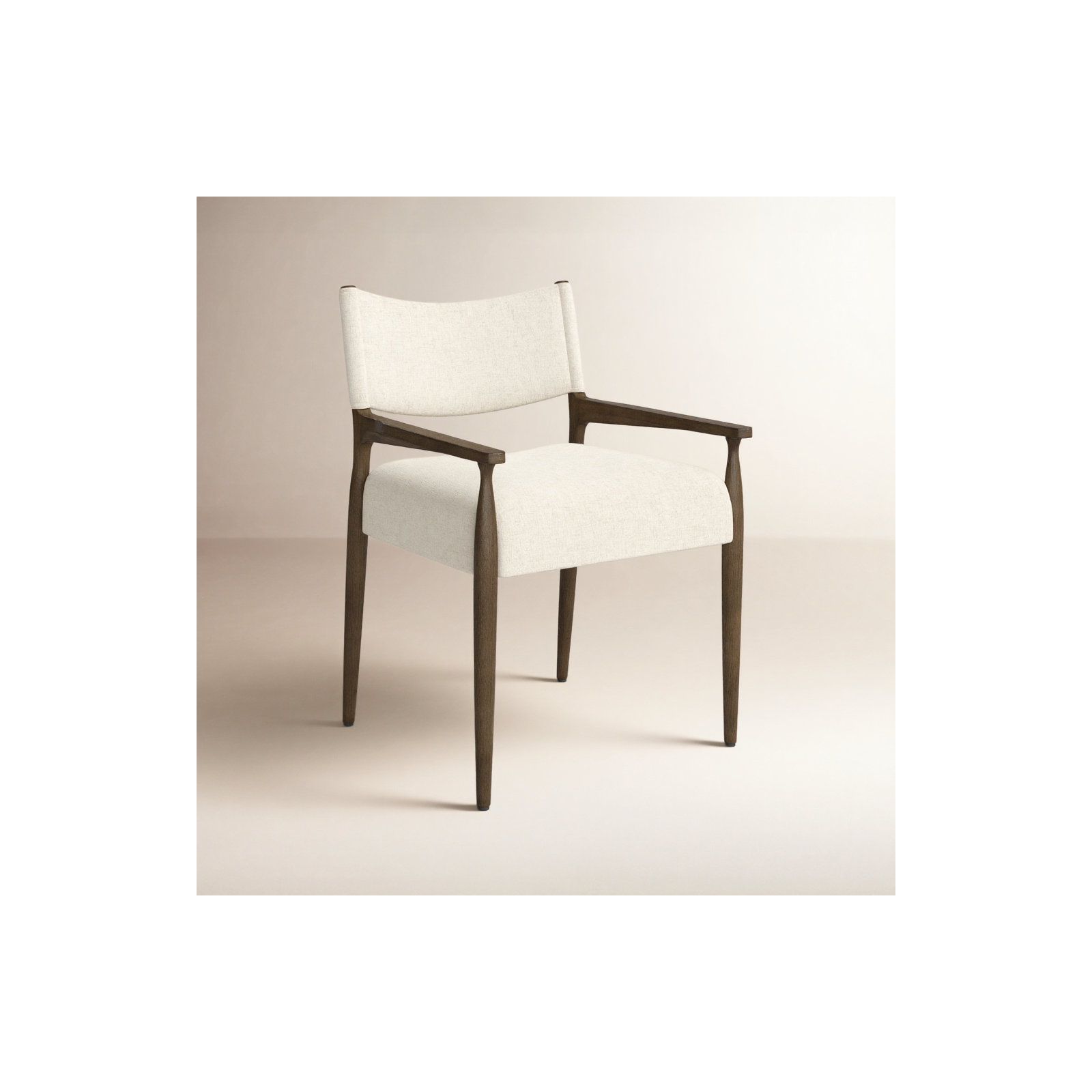 Yokum Dining Armchair, Antique Walnut, Antwerp Natural