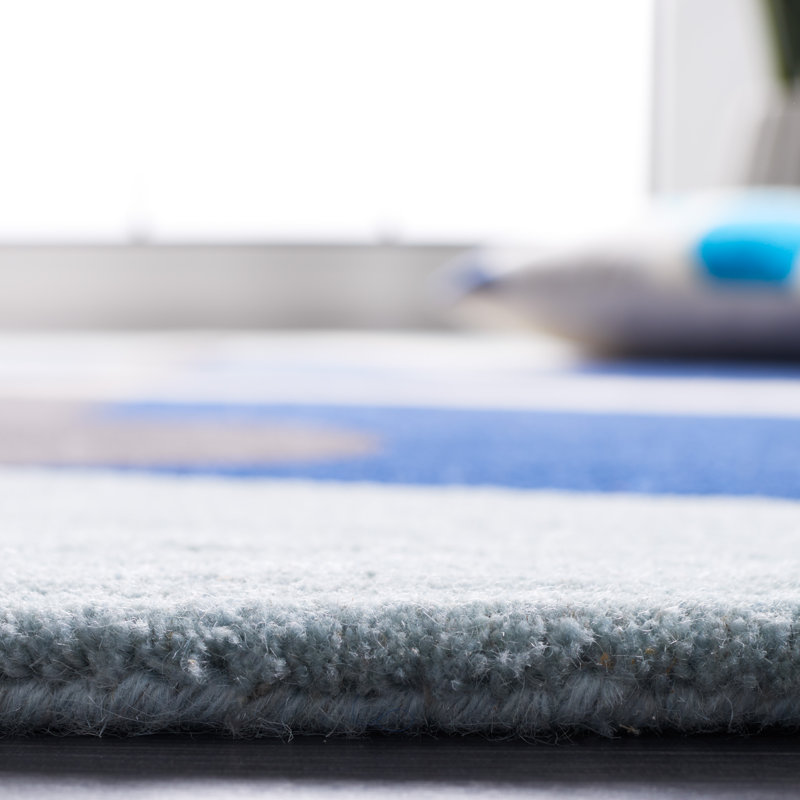 Tapis bleu Fifth Avenue 140, Rectangle 5 pi x 8 pi