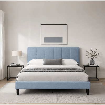 Dajai Upholstered Unfinished Platform Bed
