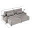 Canapé-lit double surdimensionné en chenille de 91 po avec porte-gobelet, port USB et support de téléphone-871876752