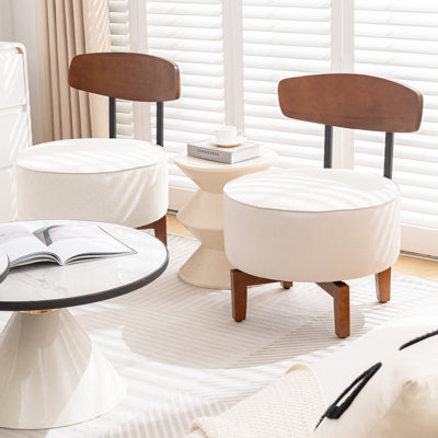 Fauteuil demi-tonneau pivotant