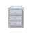 3-Drawer Mirrored Nightstand Bedside Table Glass Accent End Table Silver