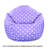 JUNIOR LAVENDER WHITE POLKA DOT BEAN BAG